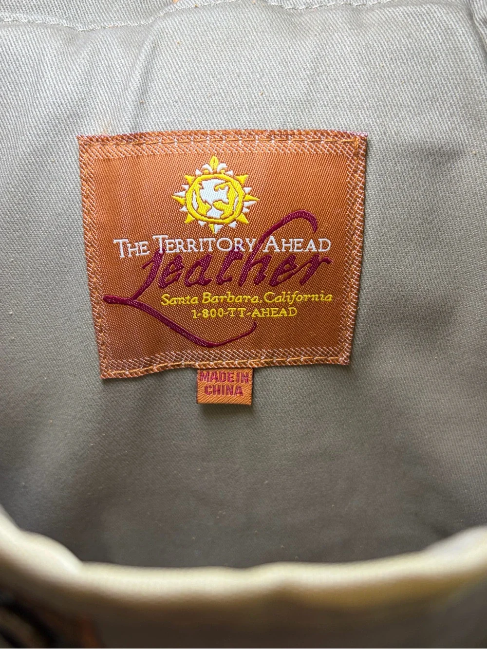 The Territory Ahead brown leather messenger computer bag satchel Vintage Style